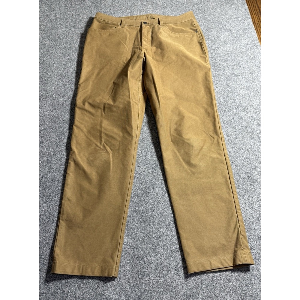 Lululemon ABC Classic Utilitech Artifact Khaki Tan Pants 34 X 29‎ M5AQIS